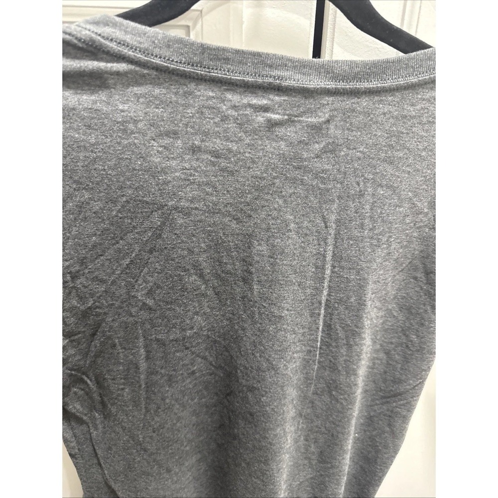 Cleveland Browns NFL Team Apparel Gray V Neck T Shirt Top Womens L NWOT - Picture 2 of 6